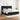 Pat box spring cu saltea, negru, 200x200 cm, textil