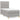 Pat box spring cu saltea, gri deschis, 90x200 cm, textil