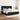 Pat box spring cu saltea, negru, 200x200 cm, textil