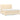 Pat box spring cu saltea, crem, 160x200 cm, material textil