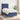 Pat box spring cu saltea, albastru, 80x200 cm, textil