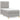 Pat box spring cu saltea, gri deschis, 100x200 cm, textil