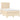 Pat box spring cu saltea, crem, 120x200 cm, textil