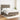 Pat box spring cu saltea, gri taupe, 140x200 cm, textil