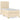 Pat box spring cu saltea, crem, 90x200 cm, textil