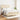 Pat box spring cu saltea, crem, 140x200 cm, textil