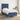 Pat box spring cu saltea, albastru, 90x200 cm, textil