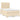 Pat box spring cu saltea, crem, 120x200 cm, textil