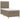 Pat box spring cu saltea, gri taupe, 100x200 cm, textil