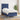 Pat box spring cu saltea, albastru, 100x200 cm, textil