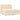 Pat box spring cu saltea, crem, 160x200 cm, material textil