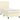 Pat box spring cu saltea, crem, 90x190 cm, piele ecologică