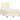 Pat box spring cu saltea, crem, 120x200 cm, piele ecologică