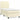 Pat box spring cu saltea, crem, 90x190 cm, piele ecologică