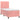 Pat box spring cu saltea, roz, 90x200 cm, catifea
