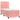 Pat box spring cu saltea, roz, 90x200 cm, catifea