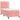 Pat box spring cu saltea, roz, 100x200 cm, catifea