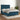 Pat box spring cu saltea, albastru închis, 140x200 cm, catifea