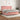 Pat box spring cu saltea, roz, 200x200 cm, catifea