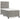 Pat box spring cu saltea, gri deschis, 80x200 cm, catifea