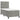 Pat box spring cu saltea, gri deschis, 90x190 cm, catifea