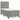 Pat box spring cu saltea, gri deschis, 90x200 cm, catifea