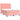 Pat box spring cu saltea, roz, 140x190 cm, catifea