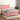 Pat box spring cu saltea, roz, 140x200 cm, catifea