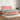 Pat box spring cu saltea, roz, 200x200 cm, catifea