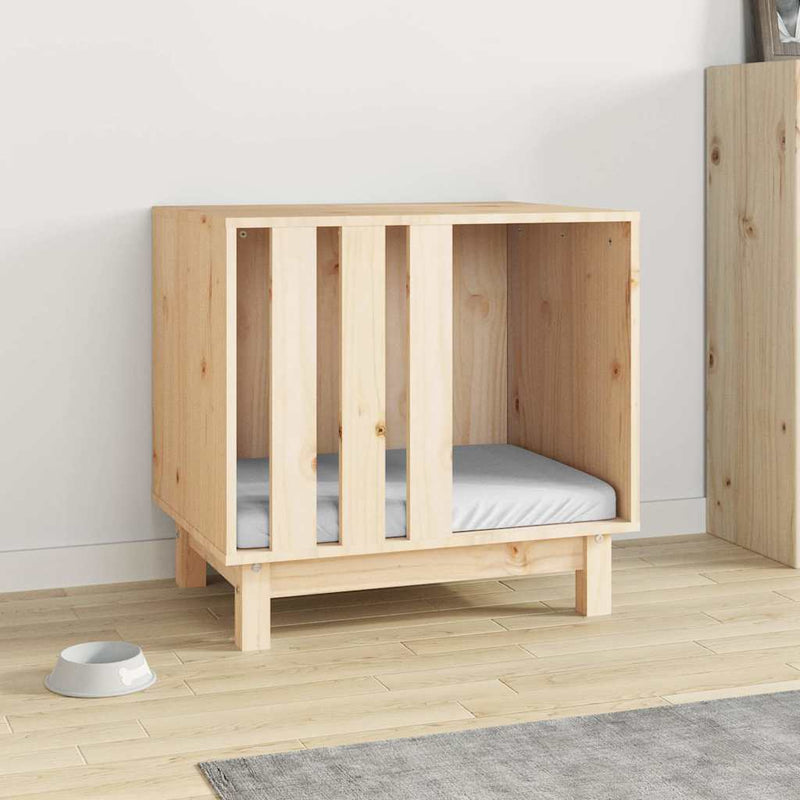 Casă pentru câini natural 60 x 45 x 57 cm