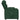 Fotoliu rabatabil electric, verde închis, material textil