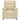 Fotoliu rabatabil electric, crem, material textil