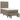 Pat box spring cu saltea, gri taupe, 100x200 cm, textil