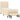 Pat box spring cu saltea, crem, 100x200 cm, textil