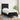 Pat box spring cu saltea, negru, 90x200 cm, textil