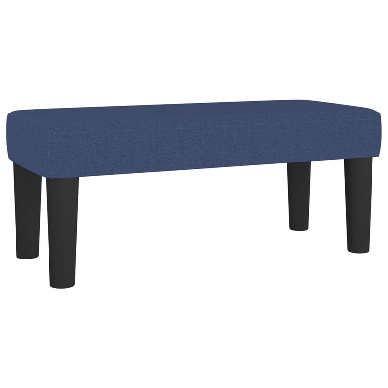 Pat box spring cu saltea, albastru, 90x200 cm, textil