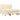 Pat box spring cu saltea, crem, 160x200 cm, material textil