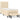 Pat box spring cu saltea, crem, 90x190 cm, textil