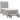 Pat box spring cu saltea, gri deschis, 90x200 cm, textil