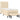 Pat box spring cu saltea, crem, 90x200 cm, textil