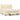 Pat box spring cu saltea, crem, 160x200 cm, material textil