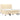 Pat box spring cu saltea, crem, 160x200 cm, material textil