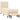 Pat box spring cu saltea, crem, 90x190 cm, textil