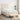 Pat box spring cu saltea, crem, 90x200 cm, textil
