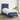 Pat box spring cu saltea, albastru, 90x200 cm, textil