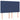 Pat continental cu saltea, albastru, 140x200cm, material textil
