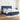 Pat box spring cu saltea, albastru, 200x200 cm, textil