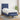 Pat box spring cu saltea, albastru, 80x200 cm, textil