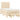 Pat box spring cu saltea, crem, 120x200 cm, textil