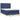Pat box spring cu saltea, albastru, 140x200 cm, textil